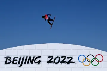 Šárka Pančochová v kvalifikaci slopestylu v Pekingu