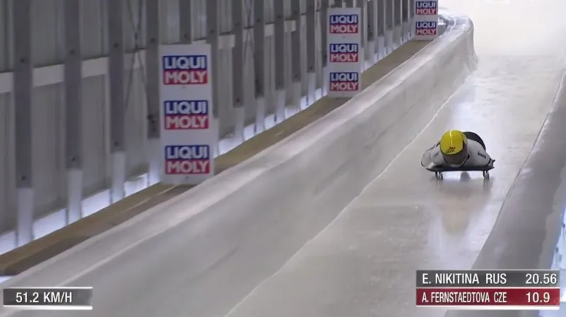 Jízda Fernstädtové v 1. kole SP v Lake Placid