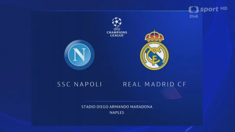 Sestřih utkání Neapol – Real Madrid