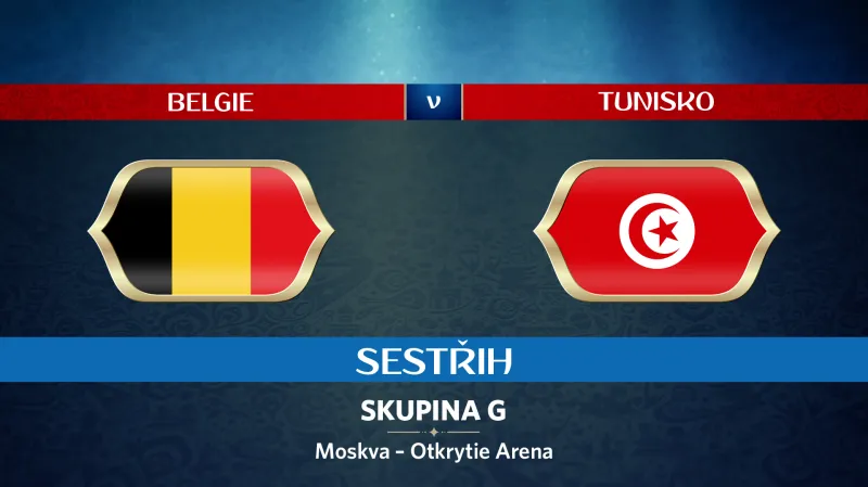 Sestřih utkání Belgie - Tunisko