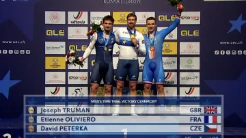 Dráhař Peterka obhájil bronz na mistrovství Evropy