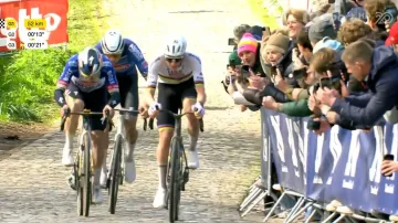 Sestřih závěru závodu Kolem Flander s ohlasem vítěze