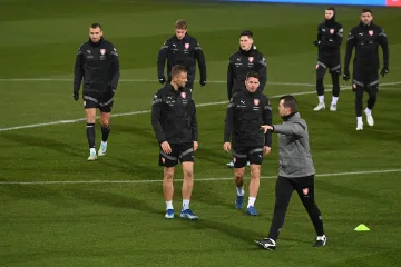 Trénink české reprezentace