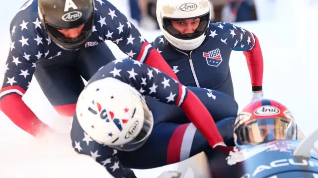 Pilot čtyřbobu Horn poztrácel ve Svatém Mořici na startu celou posádku