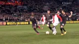 Gól v utkání Feyenoord Rotterdam - AS Řím: Manu - 1:1 (57. min.)