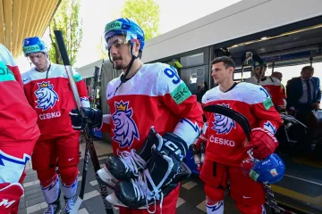 David Tomášek před tréninkem