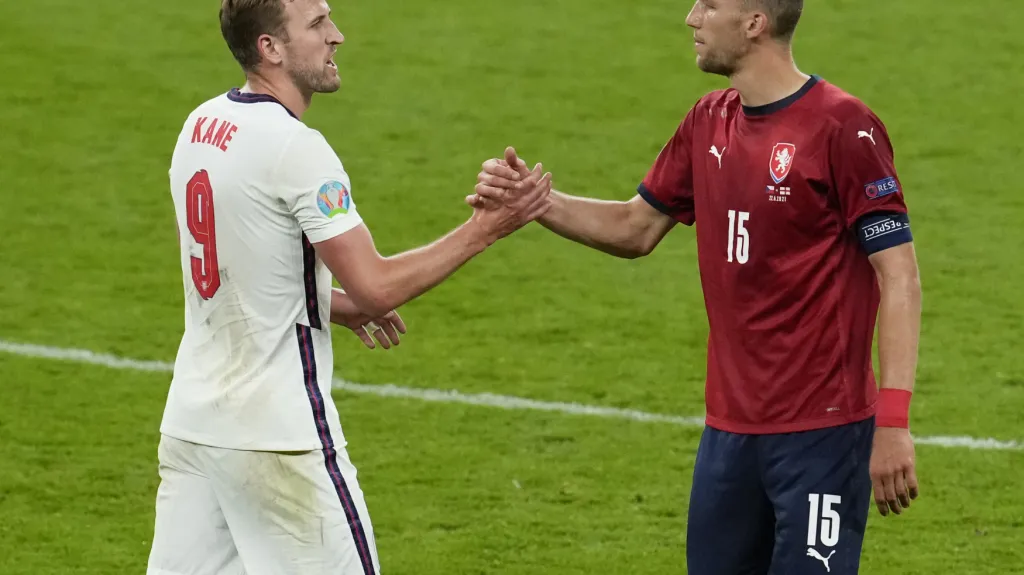 Harry Kane a Tomáš Souček