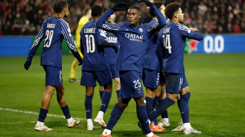 Radost fotbalistů Paris St. Germain