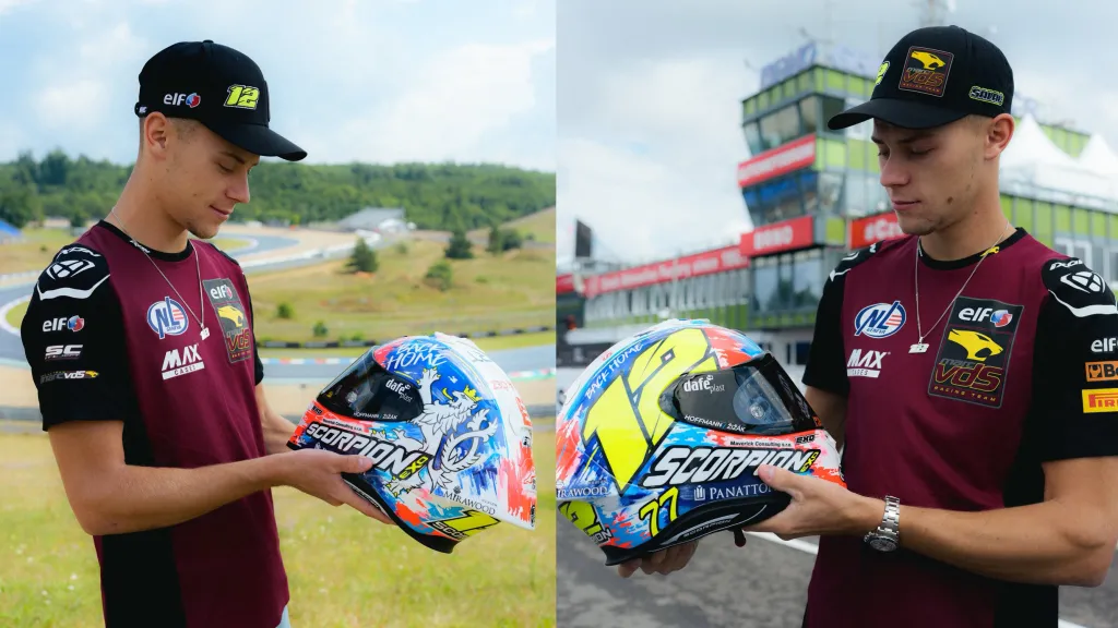 Filip Salač představil speciální design helmy pro Brno