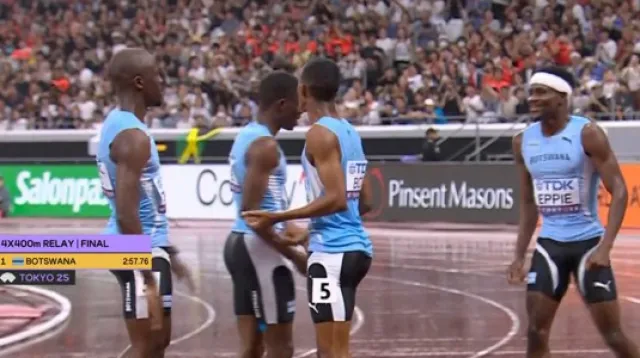 Botswana ve štafetě 4x400 m předčila Spojené státy