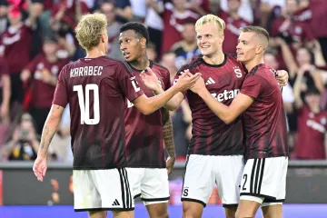 Radost fotbalistů Sparty