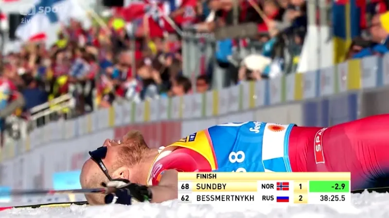 Dramatický závěr patnáctky mužů s emotivní Sundbyho reakcí