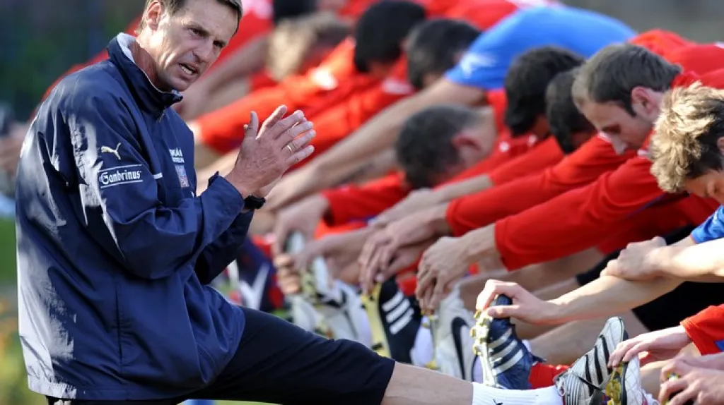 Trénink fotbalové reprezentace