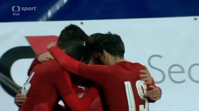 Gól v utkání Česko 21 - Lotyšsko 21: Schick - 1:0 (22. min.)