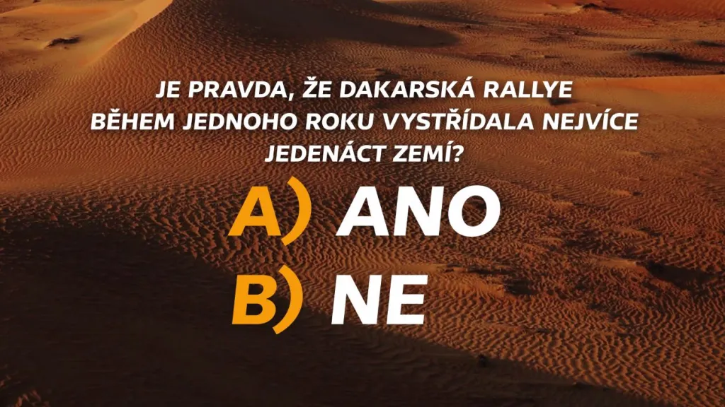 Soutěž Rallye Dakar – 13. 1.
