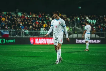 Útočník české reprezentace do 21 let Matyáš Vojta
