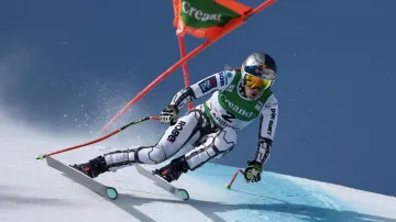 Jízda Ester Ledecké ve sjezdu v Soldeu