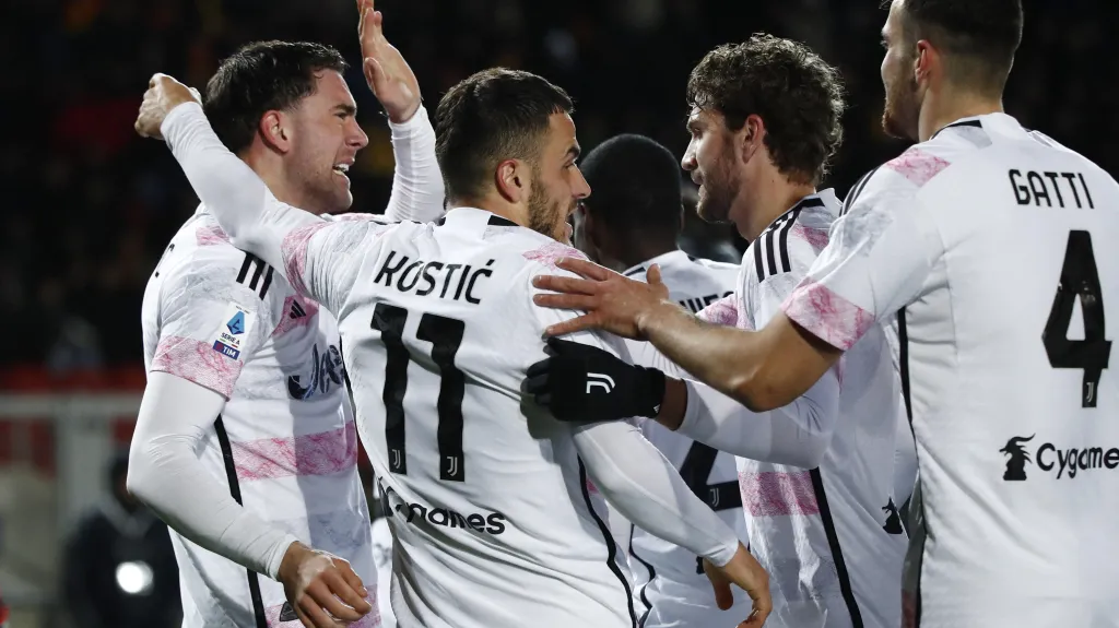 Radost hráčů Juventusu