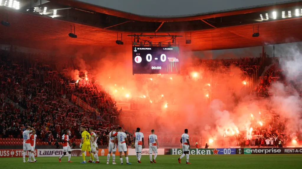 Utkání Slavia Praha - Union Berlín