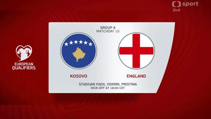 Sestřih utkání Kosovo - Anglie