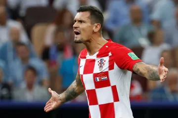 Obránce Chorvatska Dejan Lovren