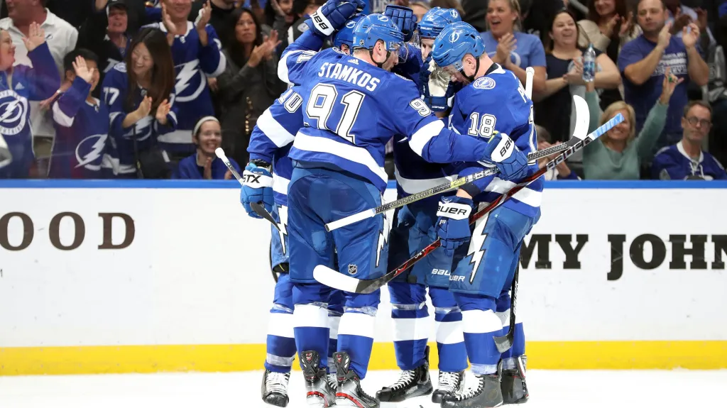 Radost hokejistů Tampy Bay