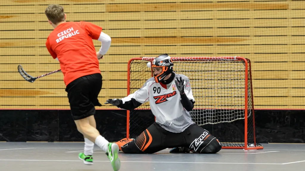 Jan Barák na tréninku české reprezentace