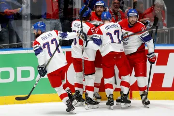 Radost českých hokejistů