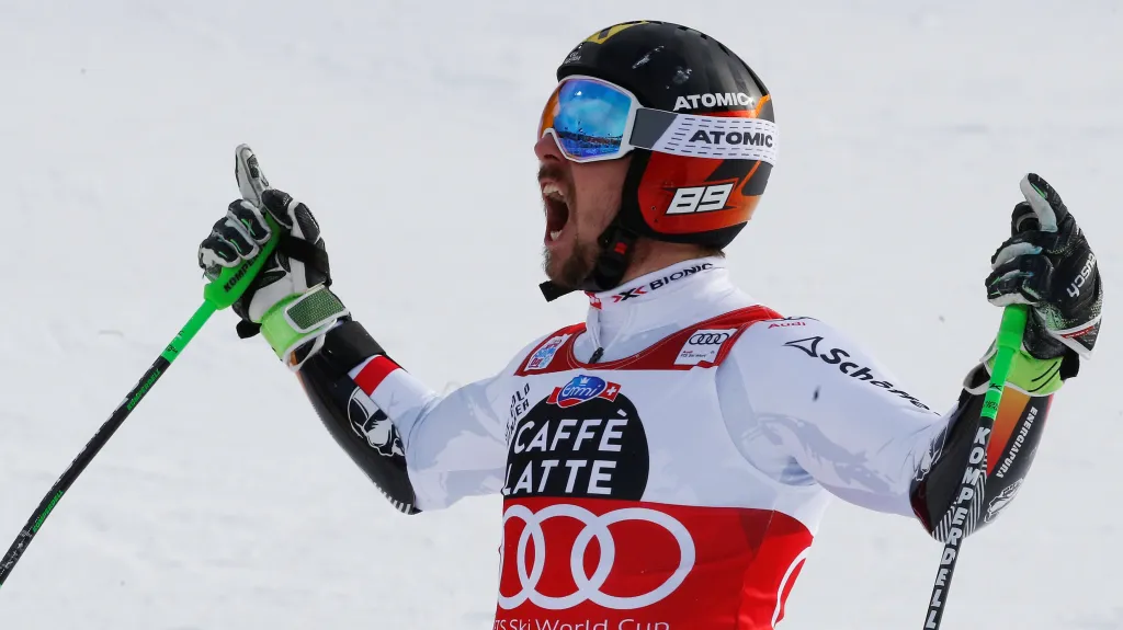 Slavící Marcel Hirscher