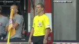 Neuznaný gól Pavla Dreksy v zápase Slavia - Sigma Olomouc