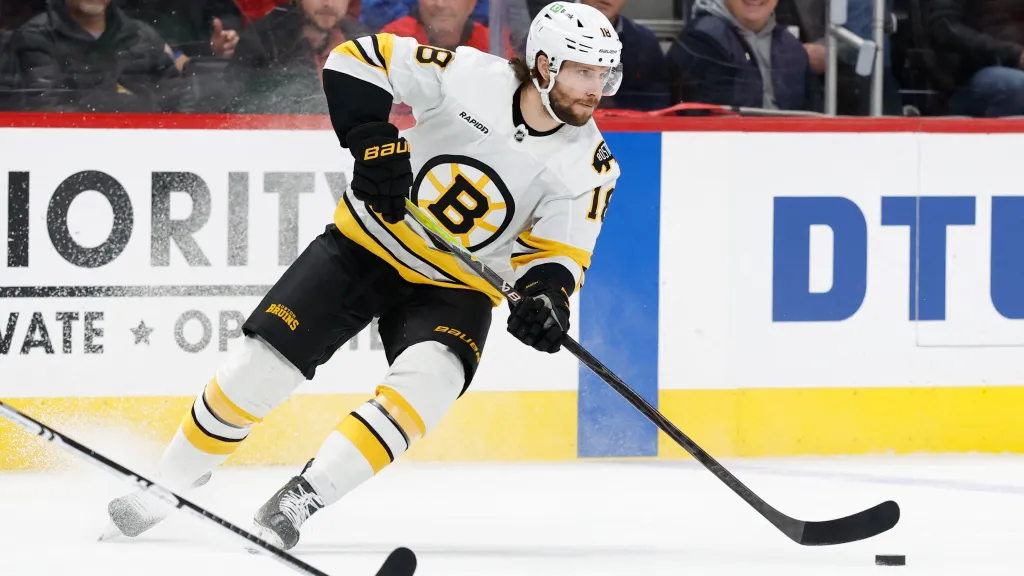 Útočník Bostonu Pavel Zacha