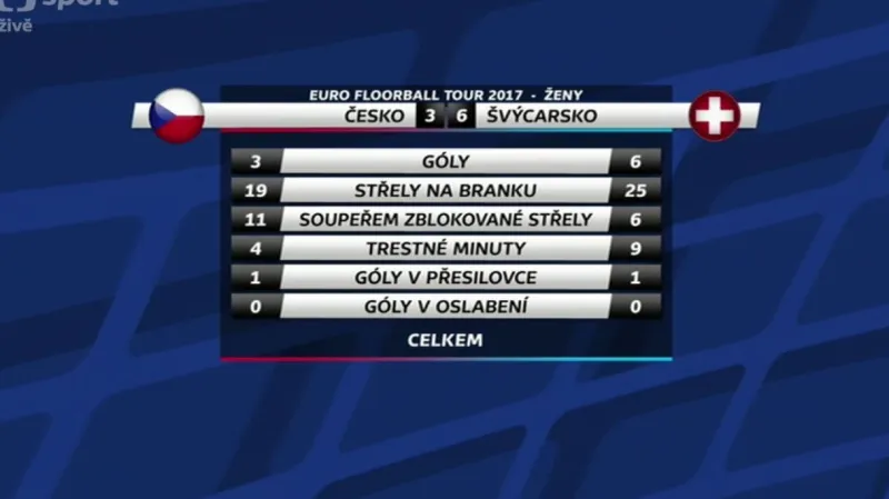 Sestřih a ohlasy utkání Česko - Švýcarsko