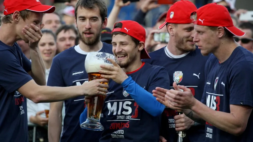 Oslavy fotbalistů Plzně