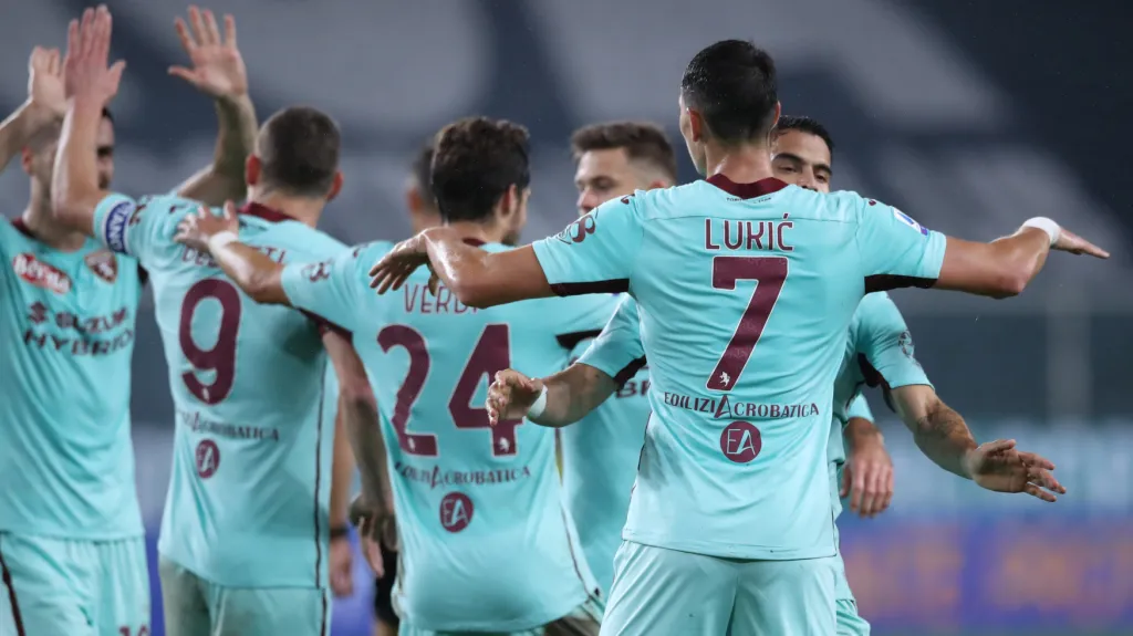 Radost hráčů FC Turín