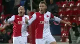 Gól v utkání Slavia Praha - Zenit Petrohrad: Zmrhal - 1:0 (32. min.)