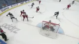 Moment v utkání Česko 20 -  Finsko 20: Kořenář v závěru vychytal Innalu