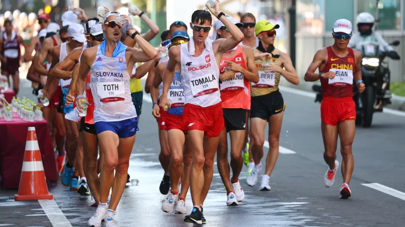 Záznam závodu v chůzi na 50 km mužů