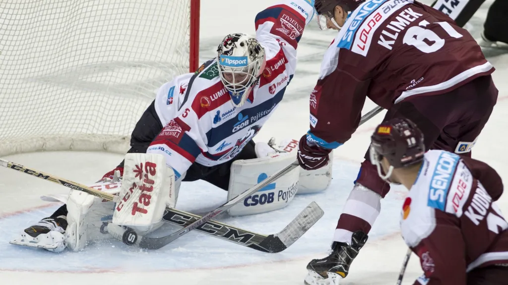 Milan Klouček v utkání proti Spartě