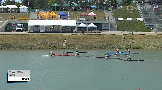 Sestřih 5000 metrů mužů C1 s Adamem Rudolfem