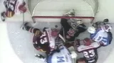 Sporný moment: Zalehnutí puku Pickardem v brankovišti