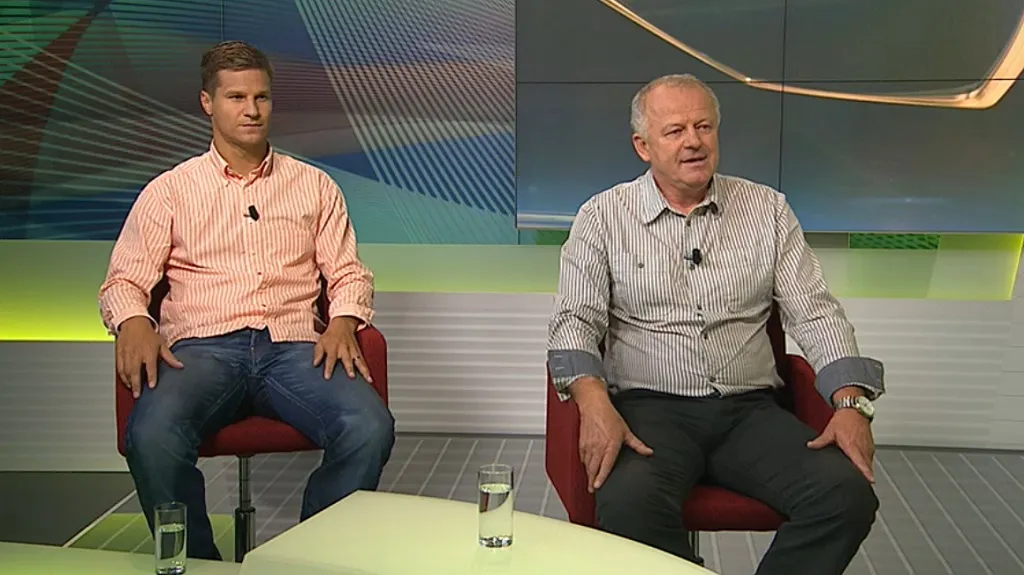 Tomáš Pešír a Verner Lička ve Studiu fotbal extra