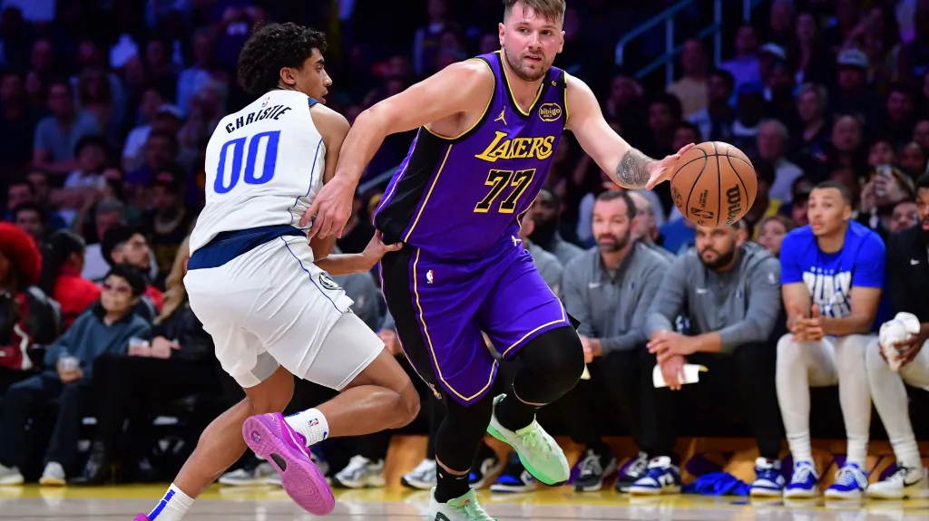 Luka Dončič v dresu LA Lakers