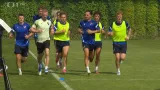 Fotbalisté Baníku Ostrava během přípravy