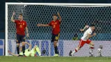 Gól v utkání Španělsko - Polsko: Lewandowski - 1:1 (54. min.)