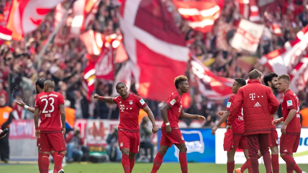 Radost fotbalistů Bayernu Mnichov