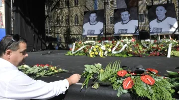 Pietní akt na Staroměstském náměstí v Praze