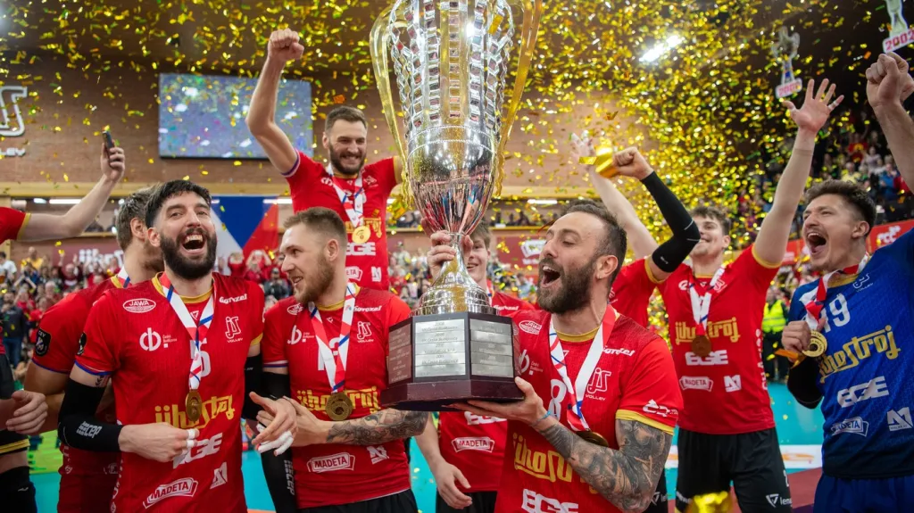 České Budějovice slaví volejbalový titul