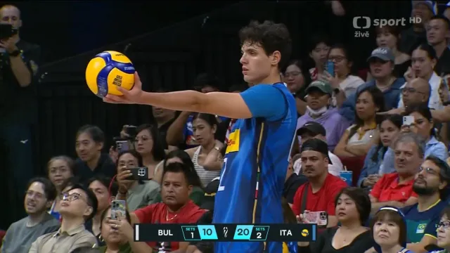 Závěr utkání Itálie – Bulharsko