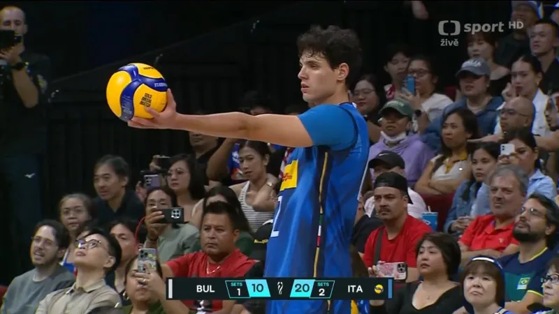 Závěr utkání Itálie – Bulharsko