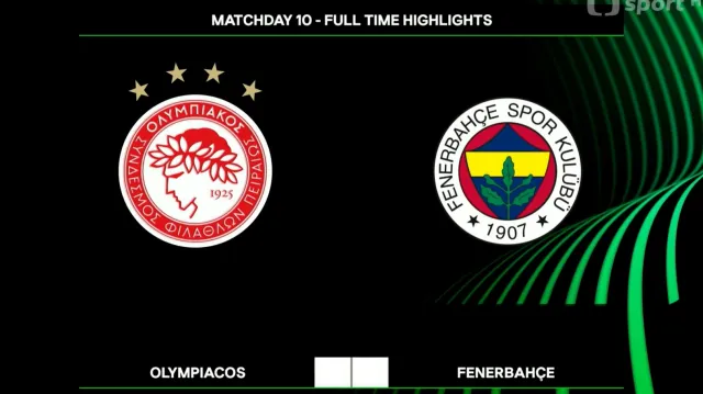 Sestřih utkání Olympiakos – Fenerbahce